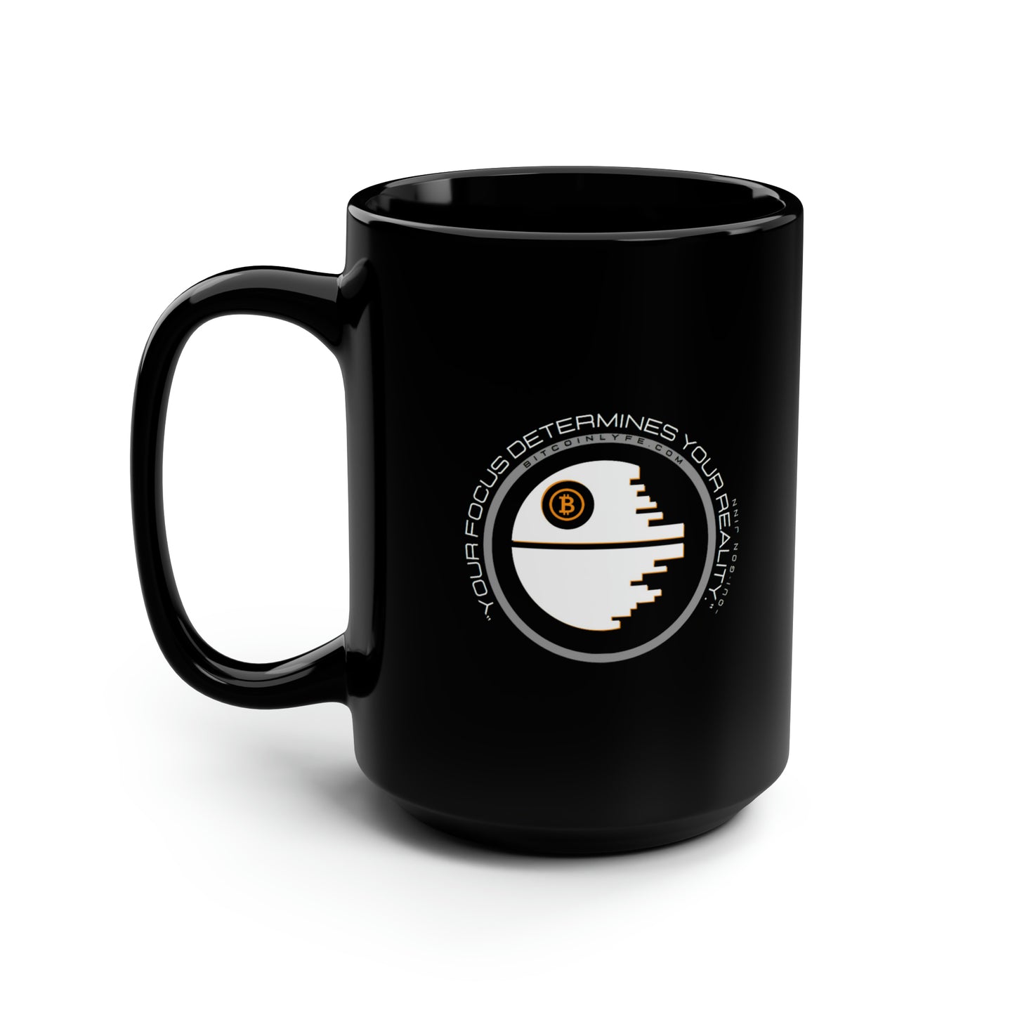 Focus Determines Reality Black Mug
