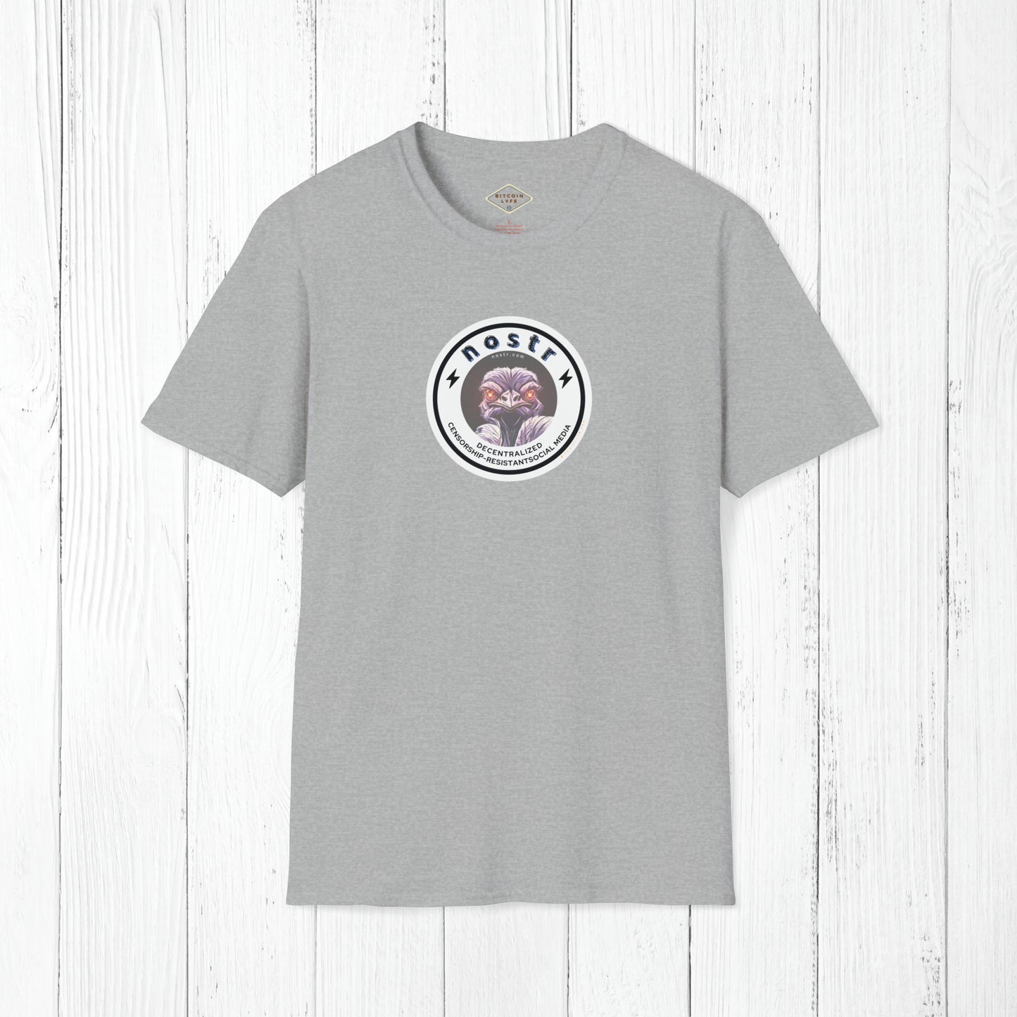 nostr Decentralized Nostrich, T-Shirt