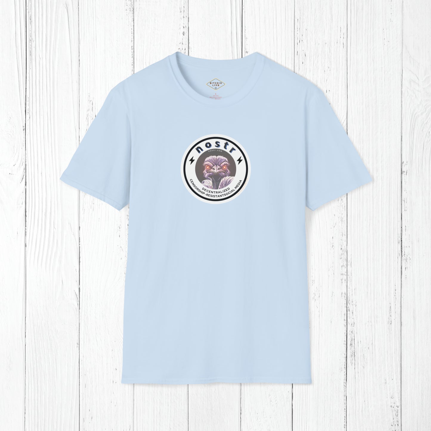 nostr Decentralized Nostrich, T-Shirt