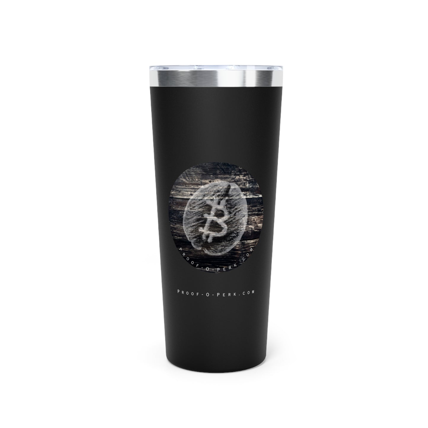 Proof-O-Perk Woody B-Bean Vacuum Insulated Tumbler, 22oz