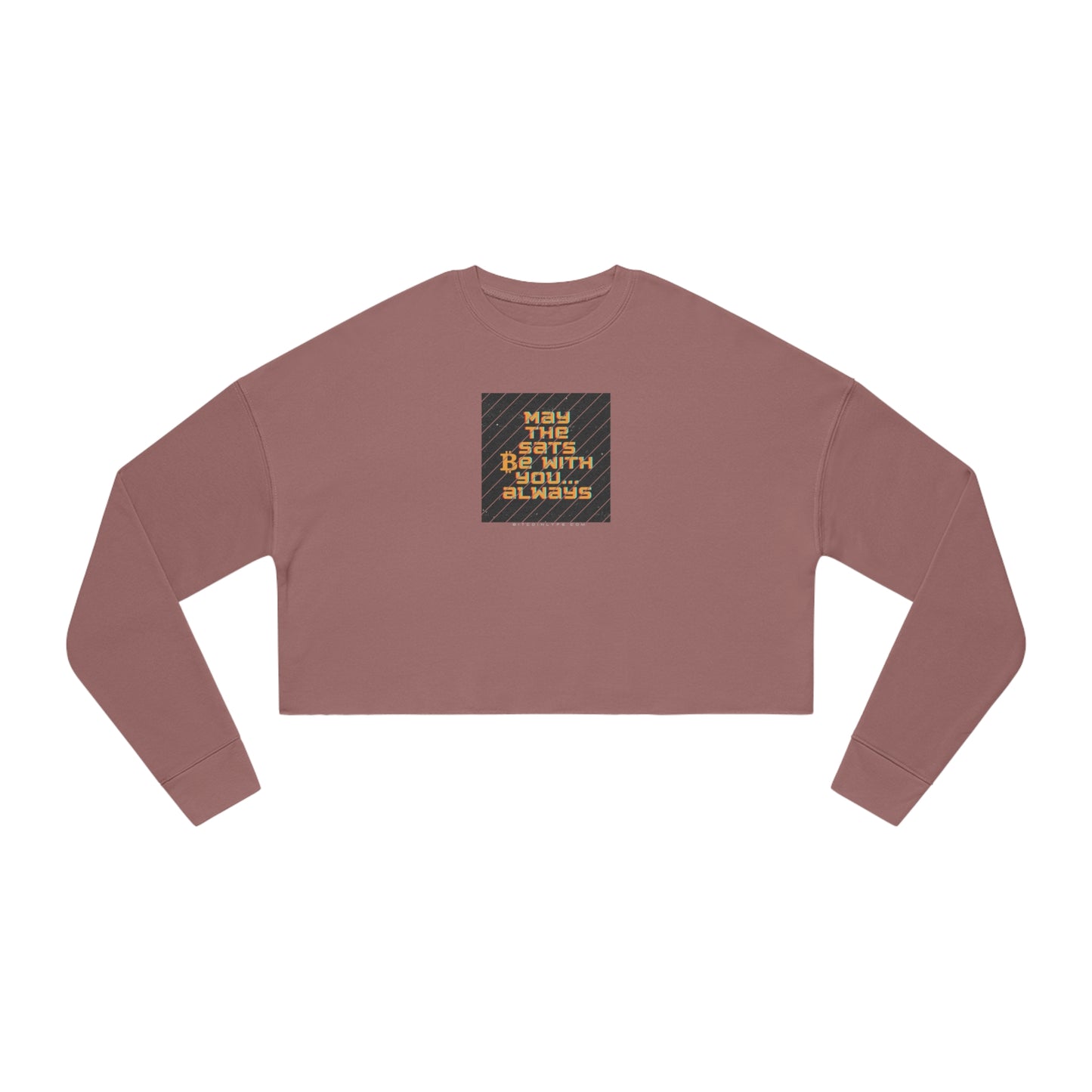 May the Sats be with You Women's Cropped Sweatshirt