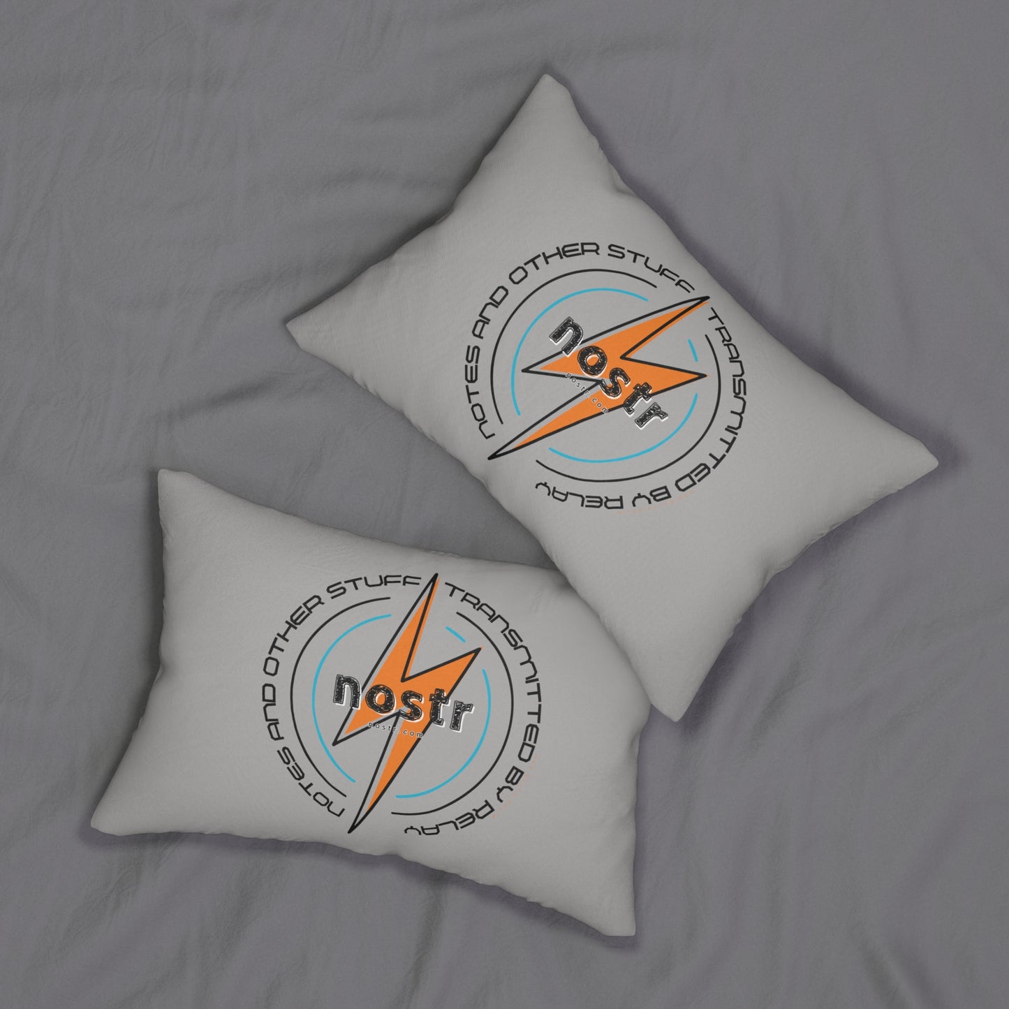 nostr Big Zap, Lumbar Pillow