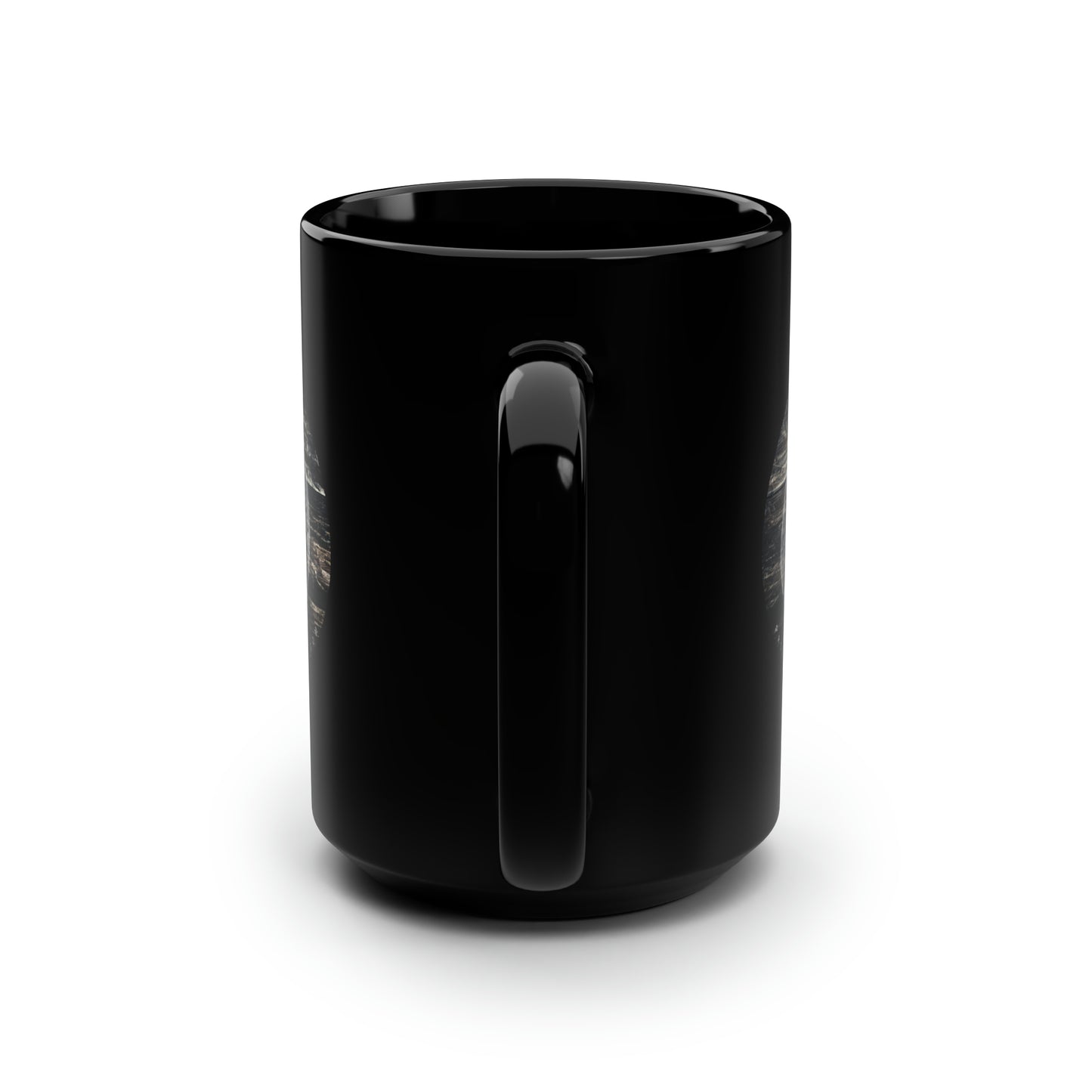 Proof-O-Perk Black Mug, Woody B-Bean