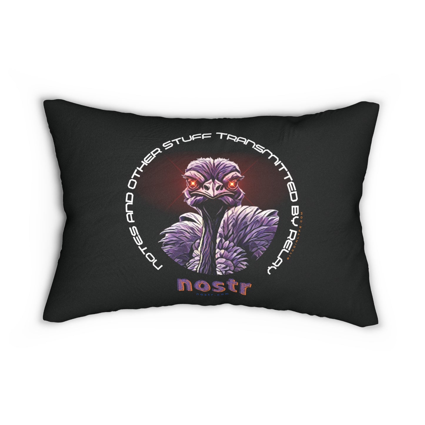 nostr Nostrich #2, Lumbar Pillow