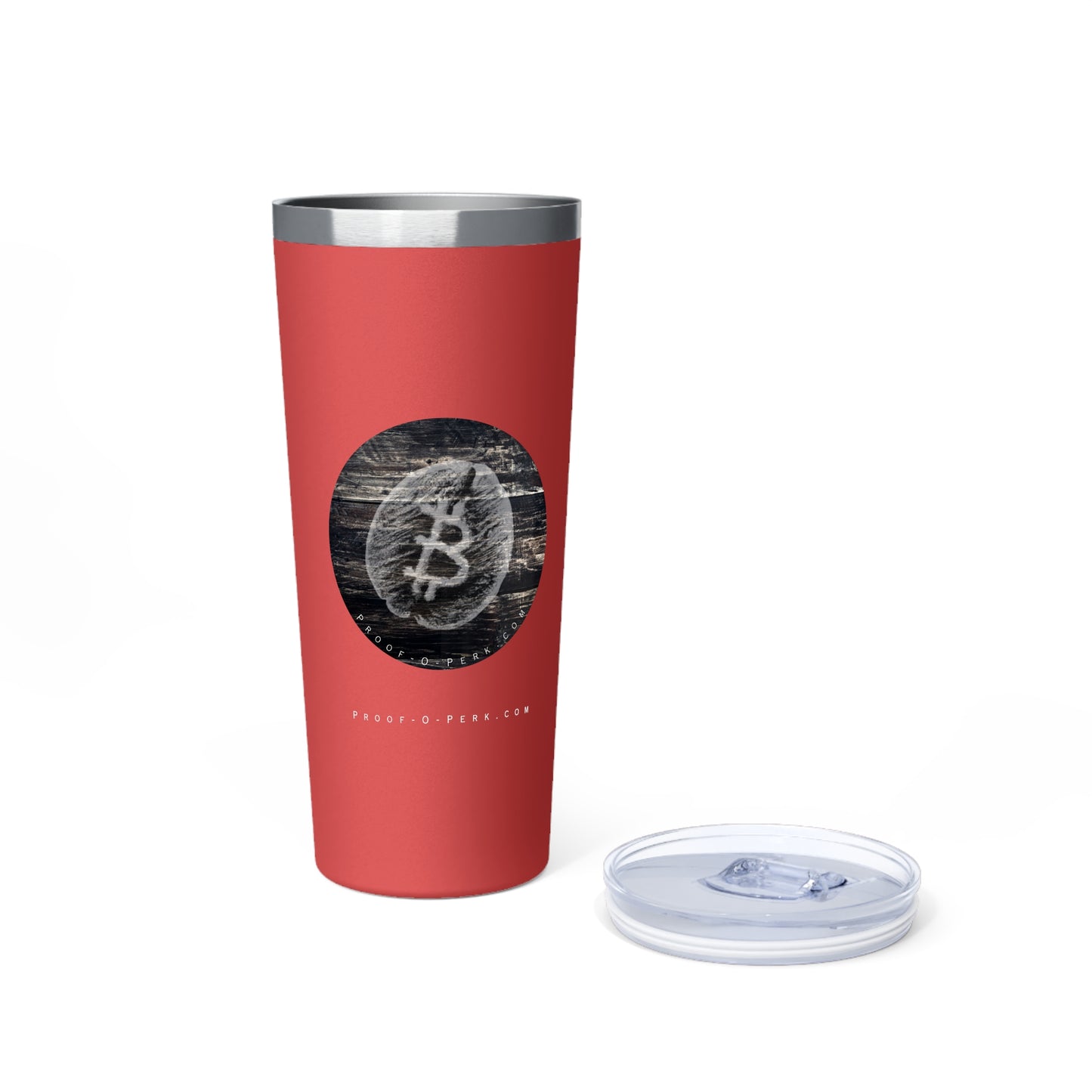 Proof-O-Perk Woody B-Bean Vacuum Insulated Tumbler, 22oz