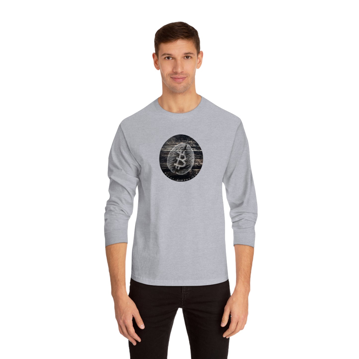 Proof-O-Perk Long Sleeve T-Shirt, Woody B-Bean