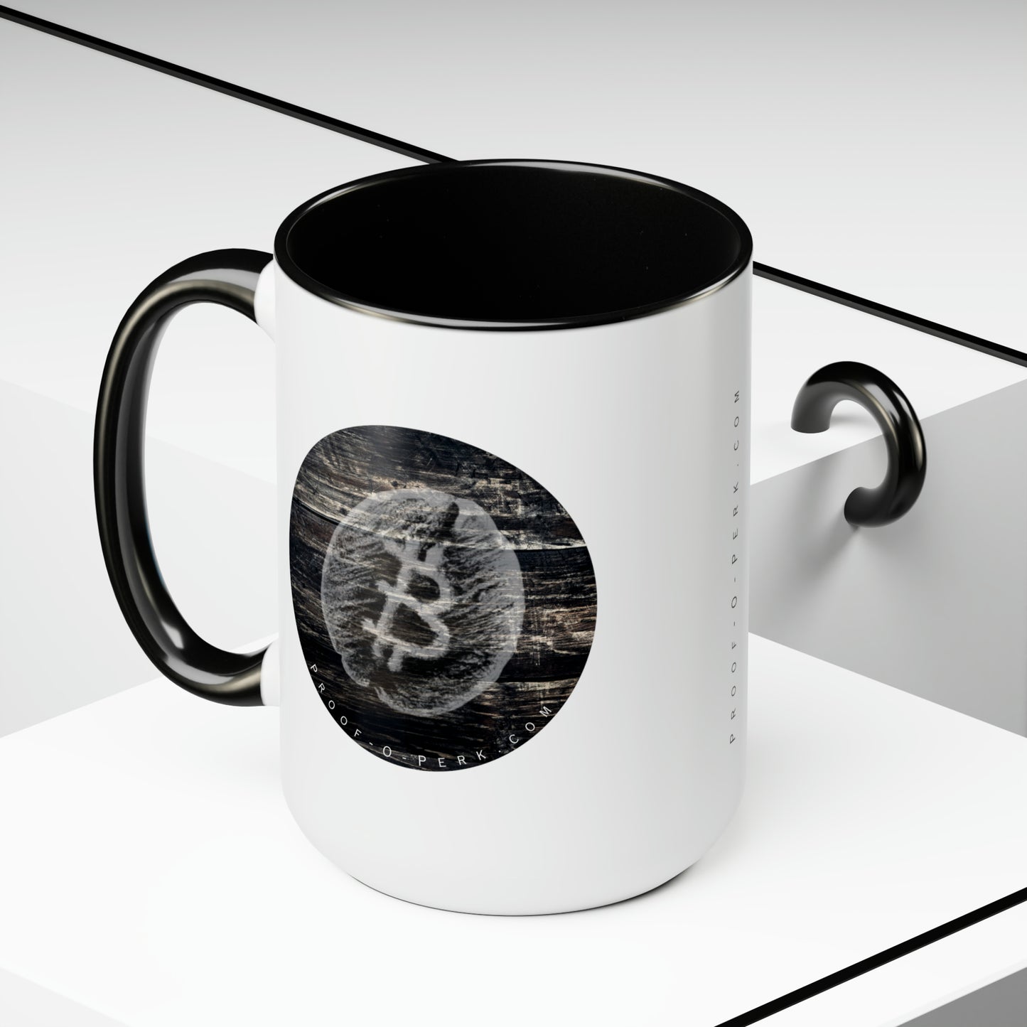 Proof-O-Perk Mug, Woody B-Bean