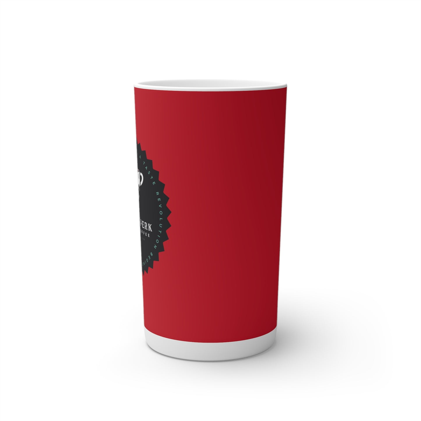 Proof-O-Perk Logo Red Conical Coffee Mugs (3oz, 8oz, 12oz)