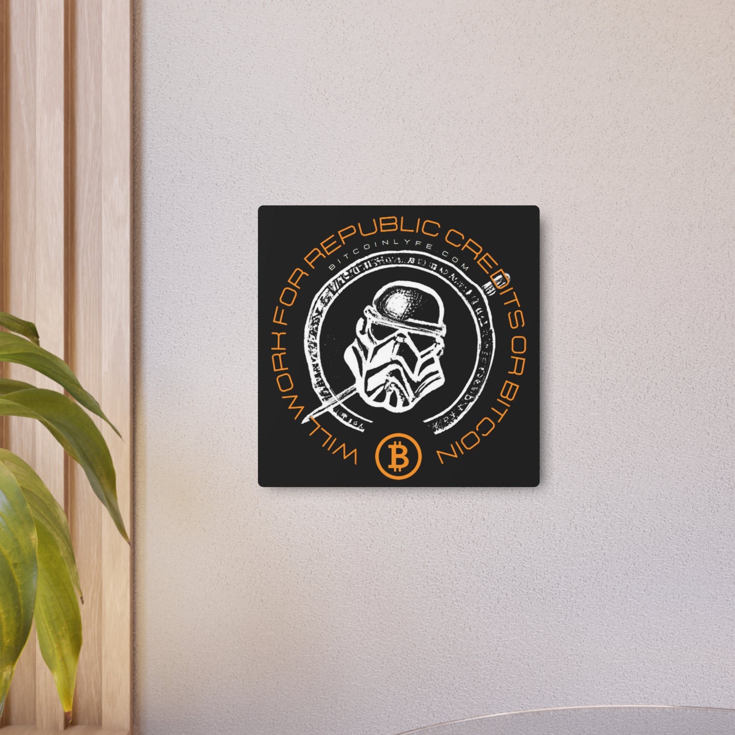 Republic Credits #2 Metal Art Sign