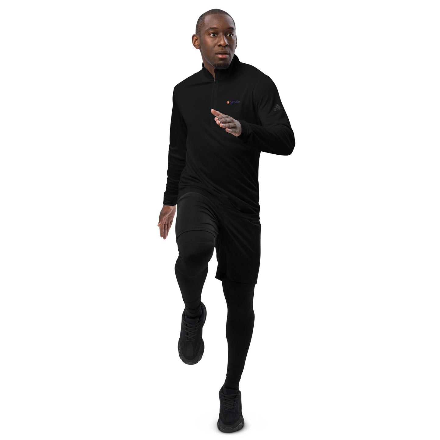 Bitcoin Adidas Quarter Zip Pullover, BTC1