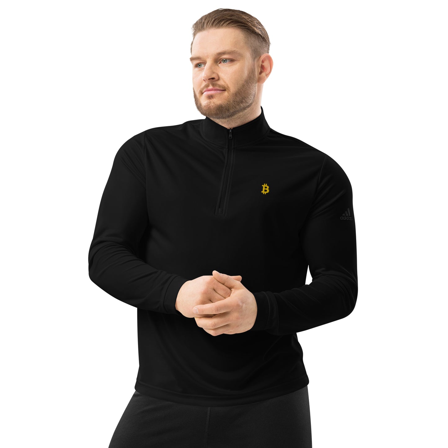Bitcoin Adidas Quarter Zip Pullover, BTC3