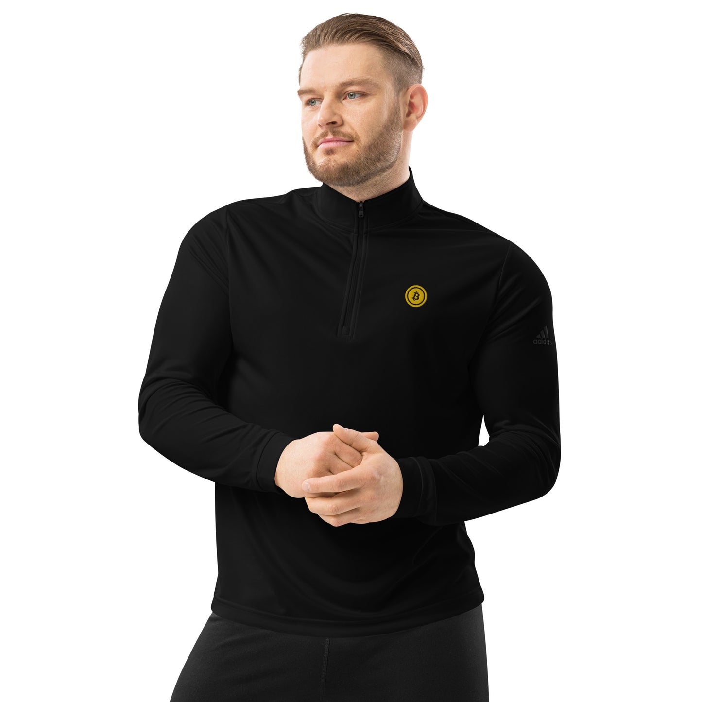 Bitcoin Adidas Quarter Zip Pullover, BTC5