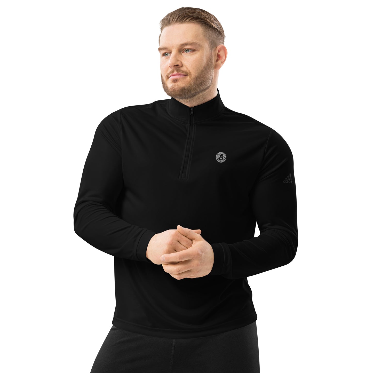 Bitcoin Adidas Quarter Zip Pullover, BTC6