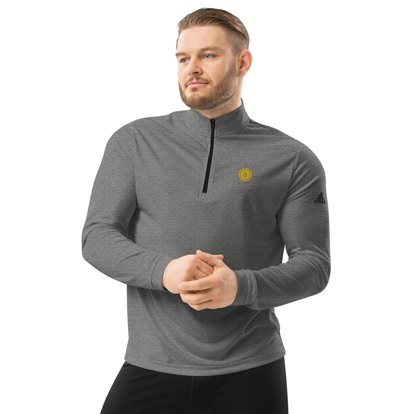 Bitcoin Adidas Quarter Zip Pullover, BTC5