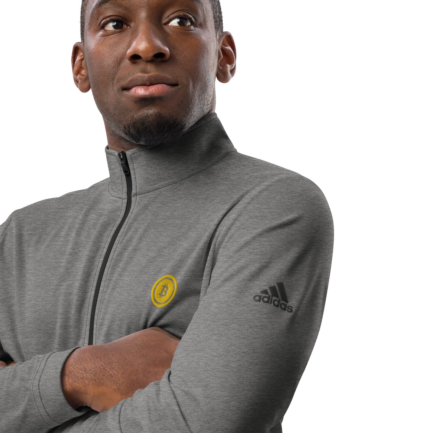 Bitcoin Adidas Quarter Zip Pullover, BTC5