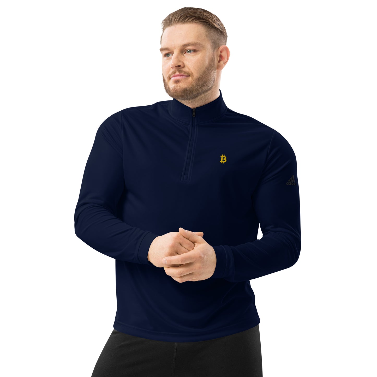 Bitcoin Adidas Quarter Zip Pullover, BTC3