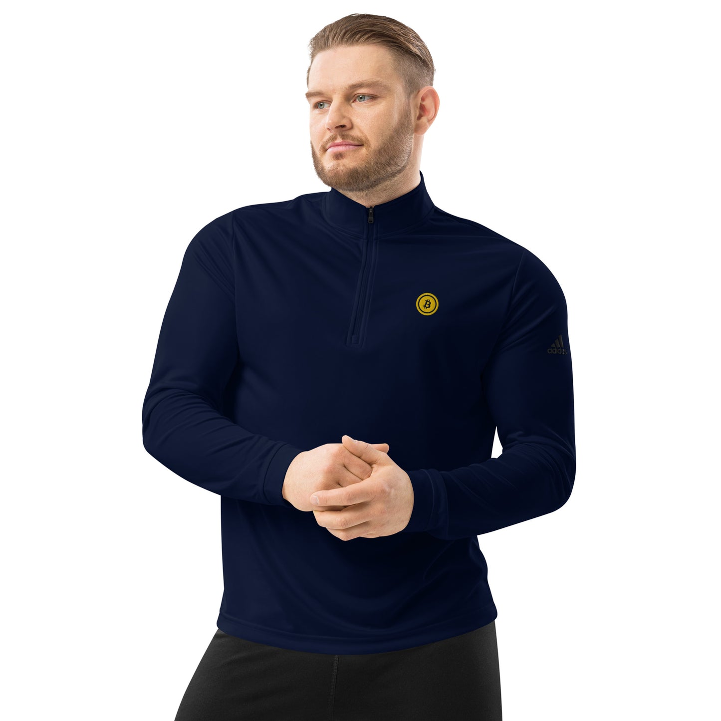 Bitcoin Adidas Quarter Zip Pullover, BTC5