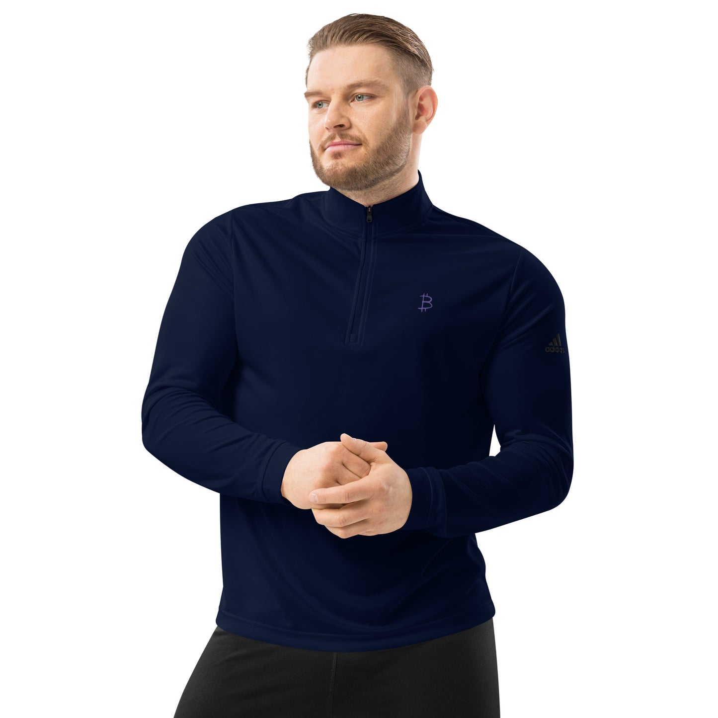 Bitcoin Adidas Quarter Zip Pullover, BTC8
