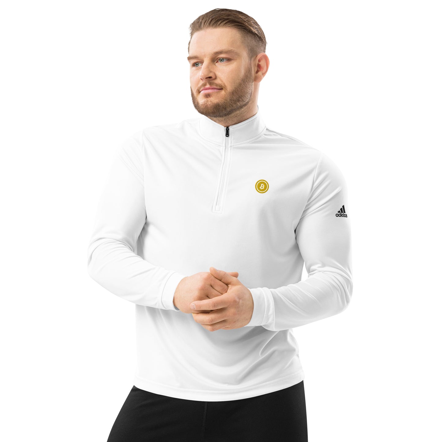 Bitcoin Adidas Quarter Zip Pullover, BTC5