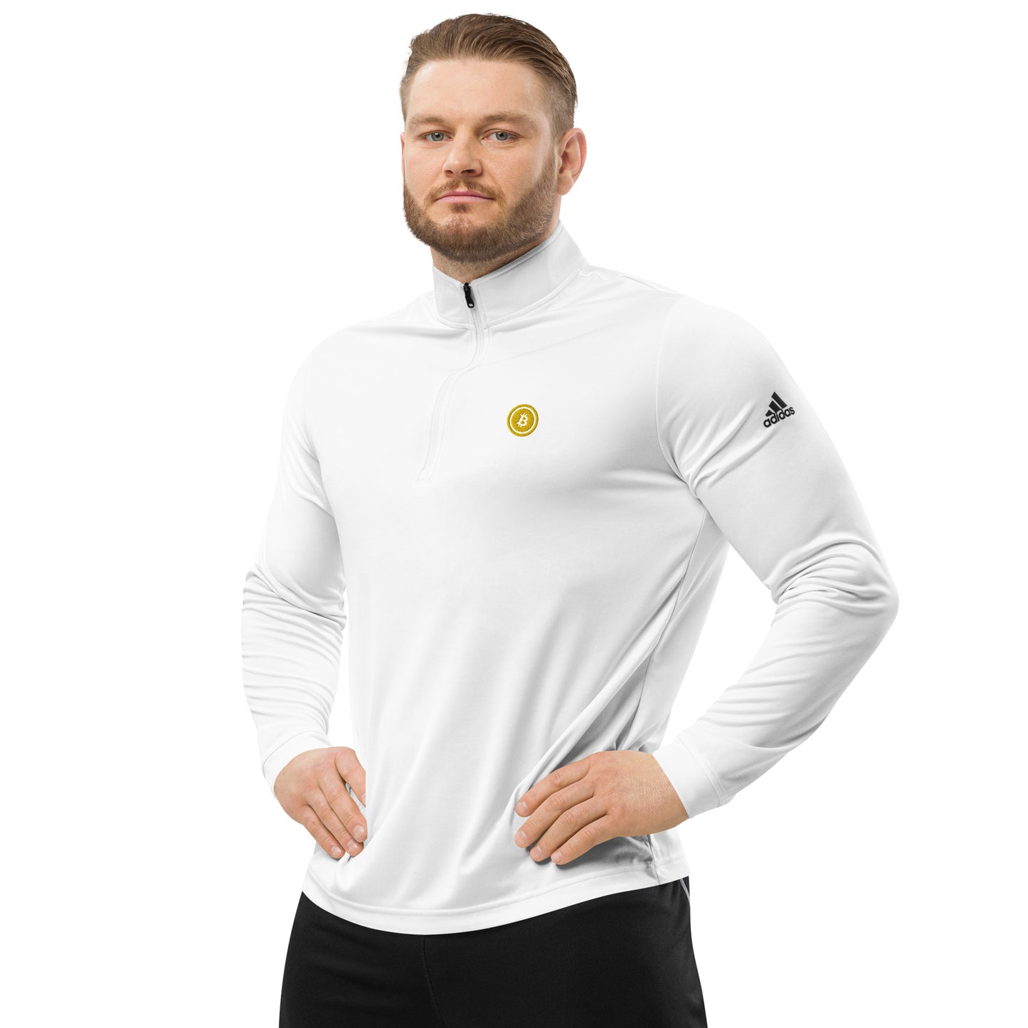 Bitcoin Adidas Quarter Zip Pullover, BTC5