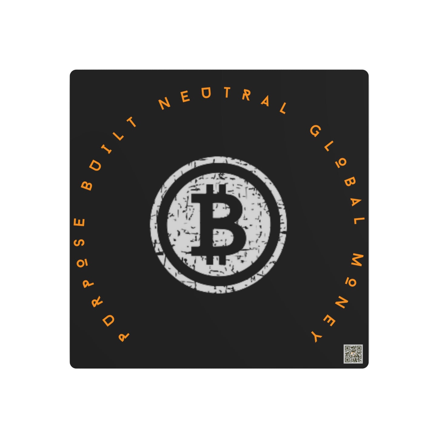 Bitcoin LYFE Global Money Metal Art Sign