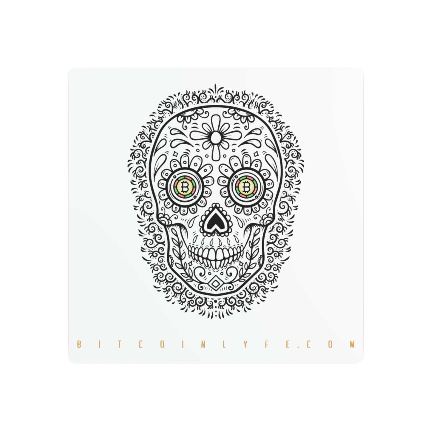Día de los Muertos Metal Art Sign, Tres