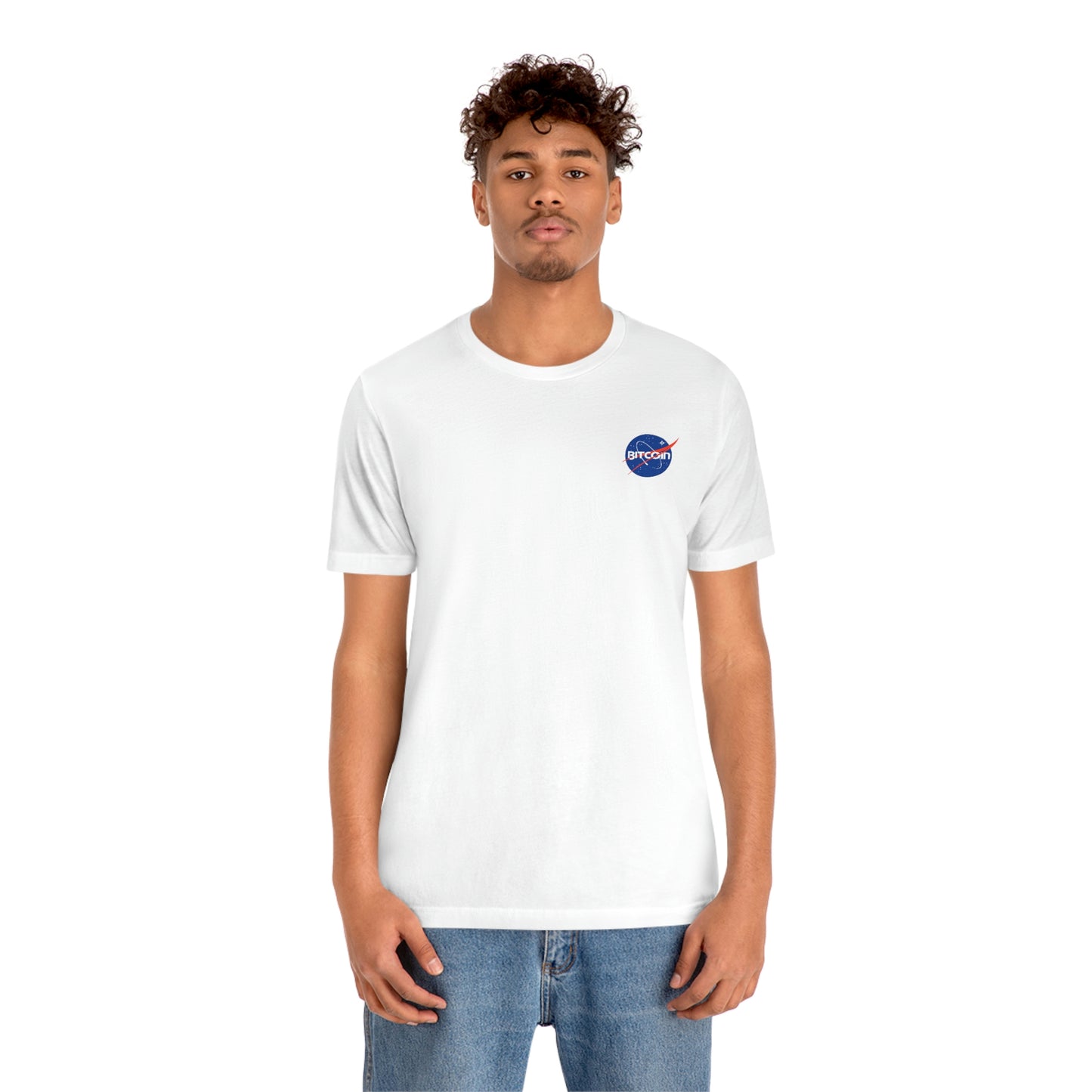 B in Space1 Short Sleeve T-Shirt (Upper Left Subtle)