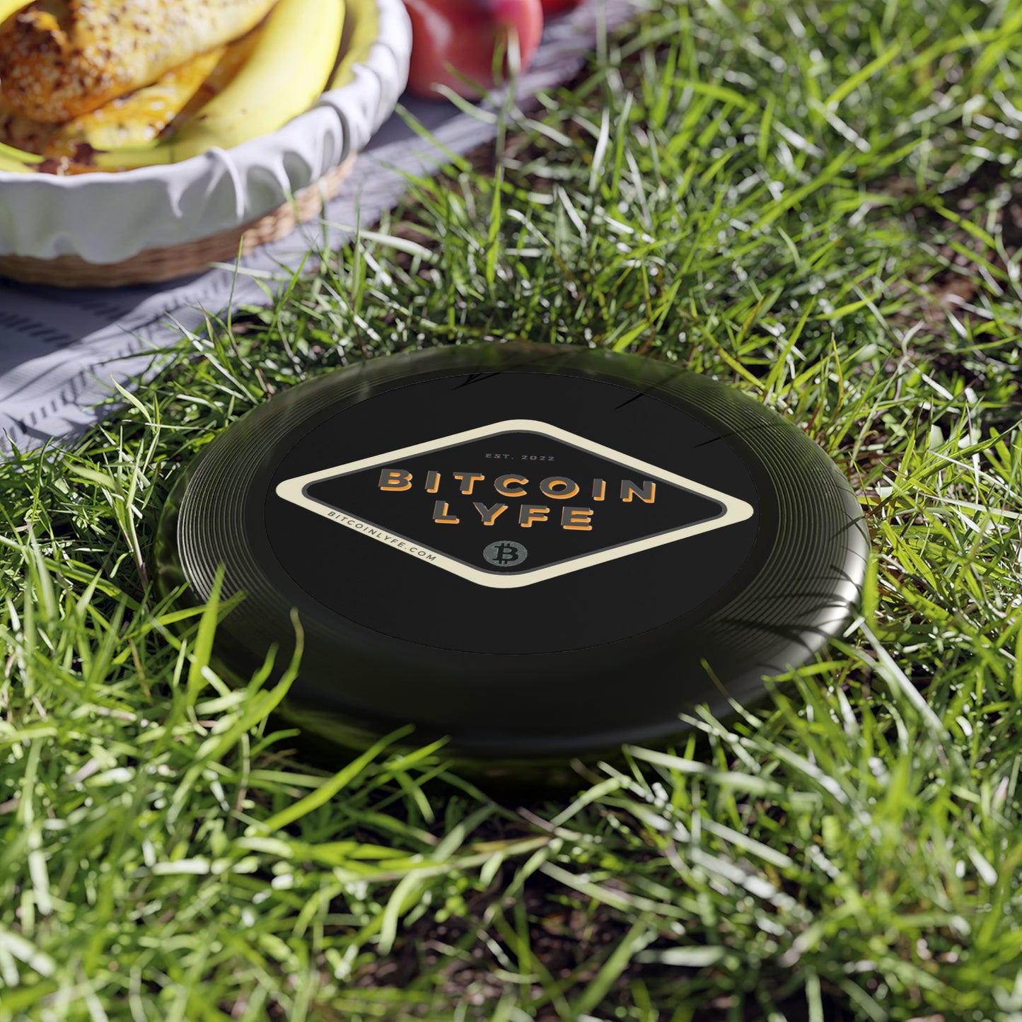 Bitcoin LYFE (Transparent) Wham-O Frisbee