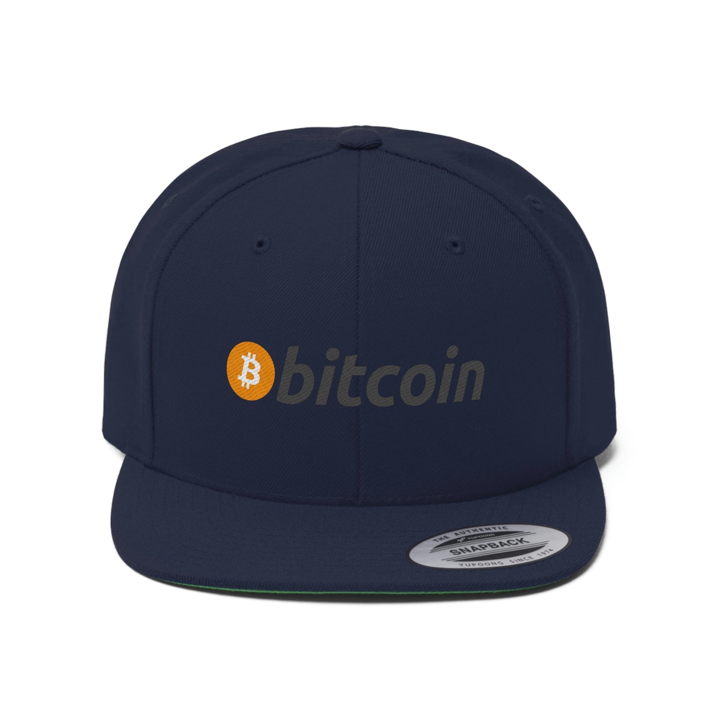 BTC1 Bitcoin Flat Bill Hat, Four Colors