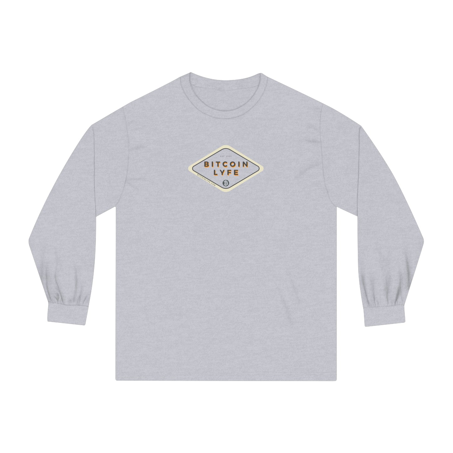 Bitcoin LYFE (Transparent) Long Sleeve T-Shirt