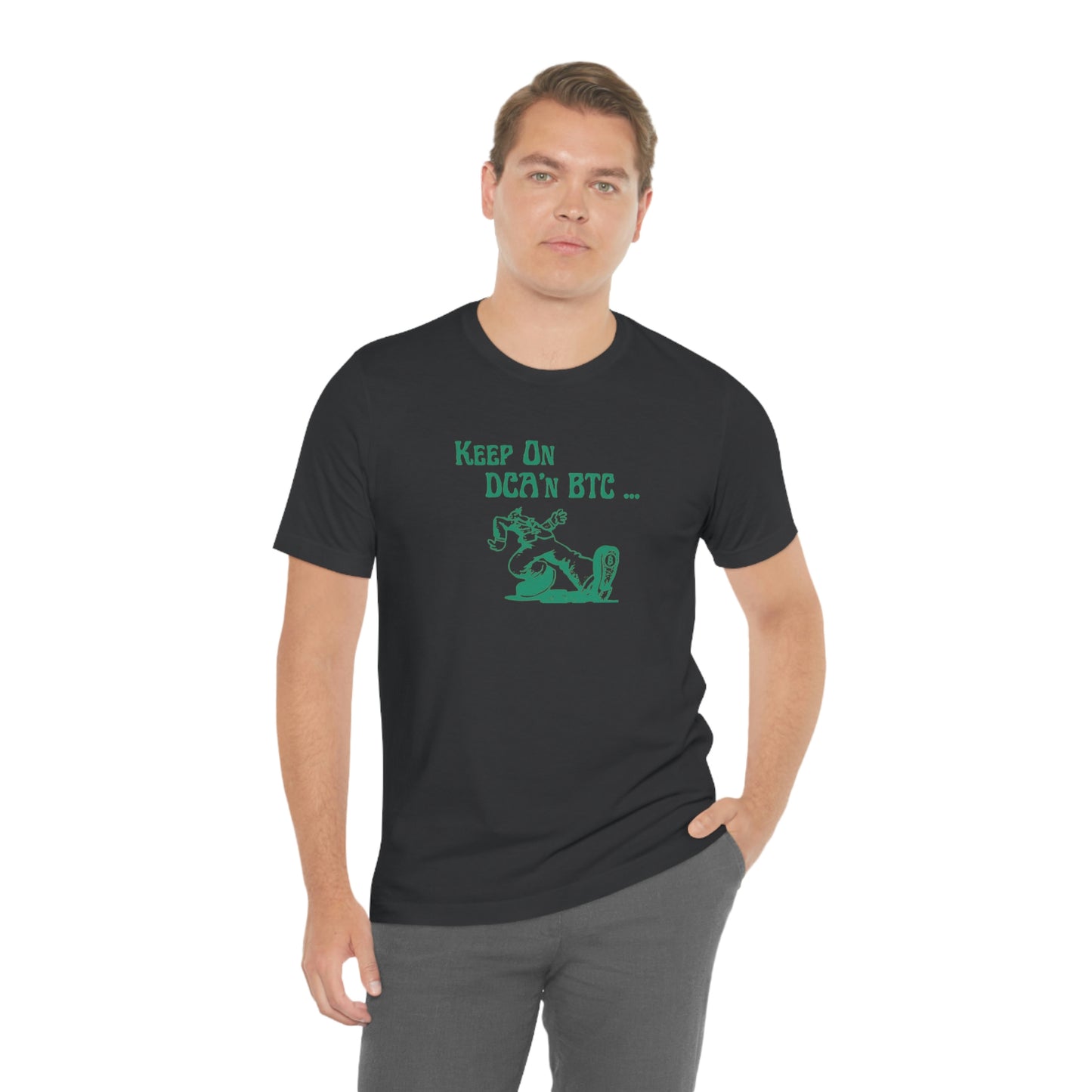 Keep On DCA'n BTC T-Shirt, Dark