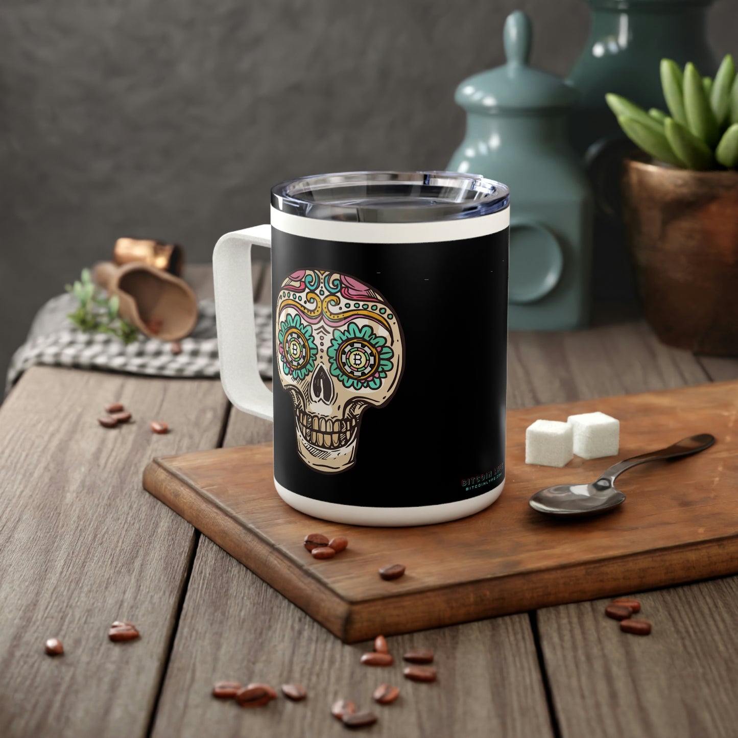 Día de los Muertos BTC 10oz Insulated Coffee Mug, Doce