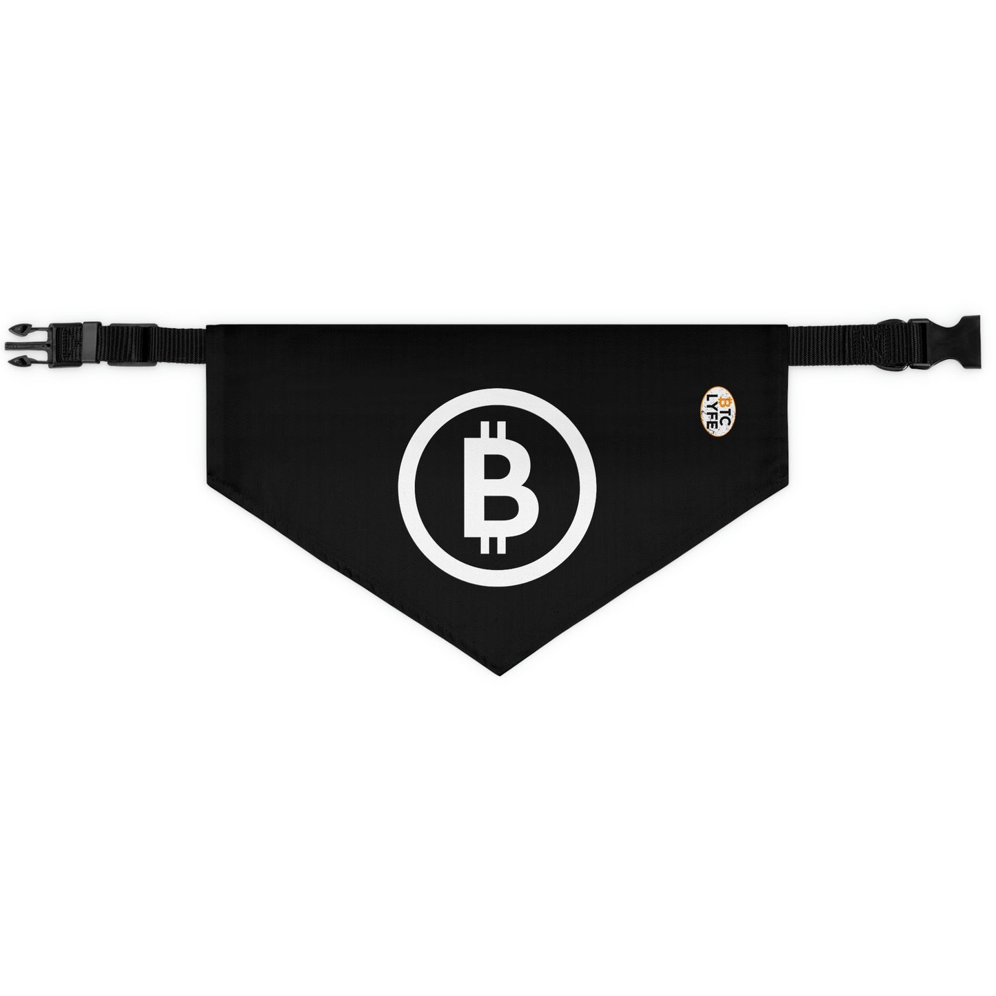 Bitcoin Pet Bandana Collar, BTC4