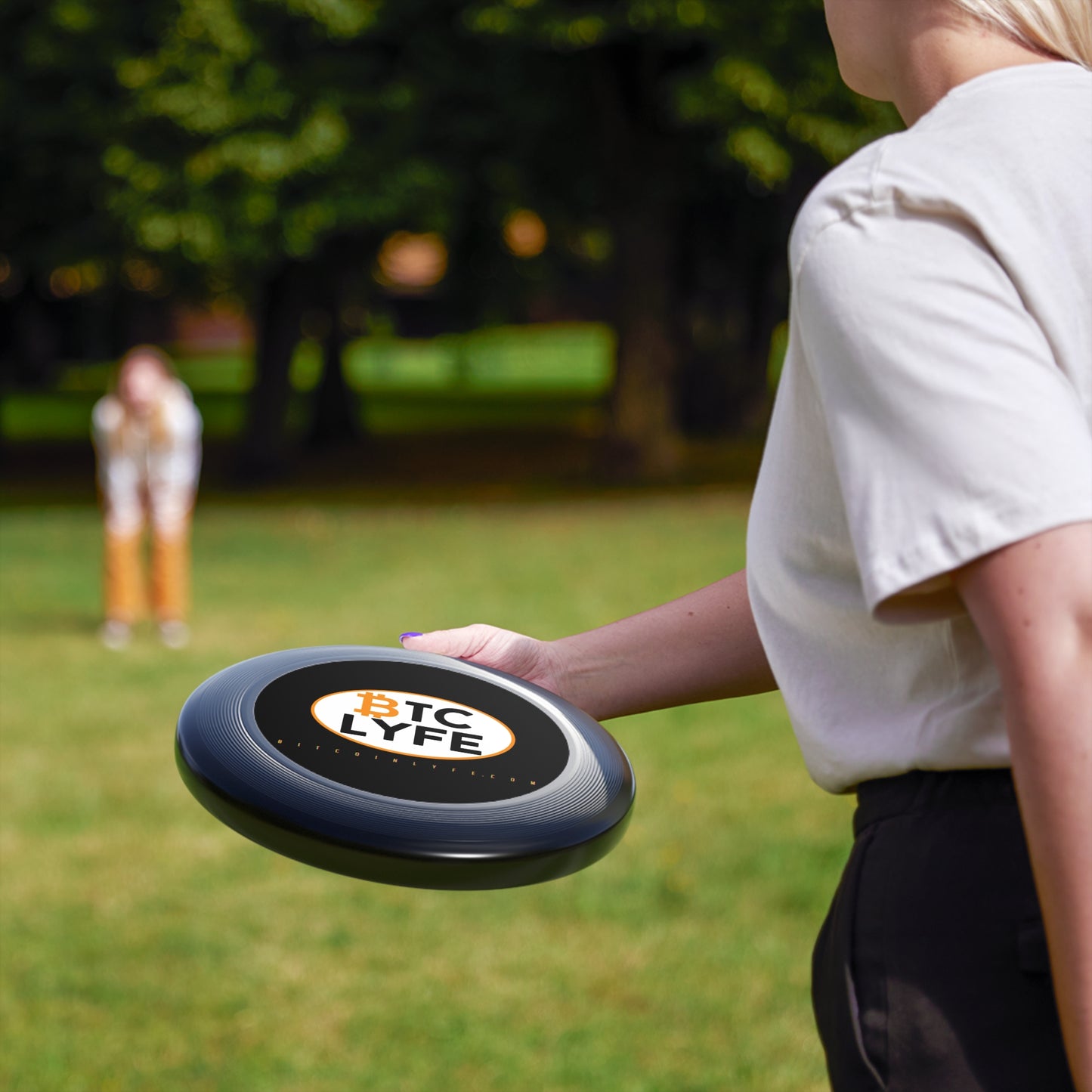Bitcoin LYFE (Oval) Wham-O Frisbee