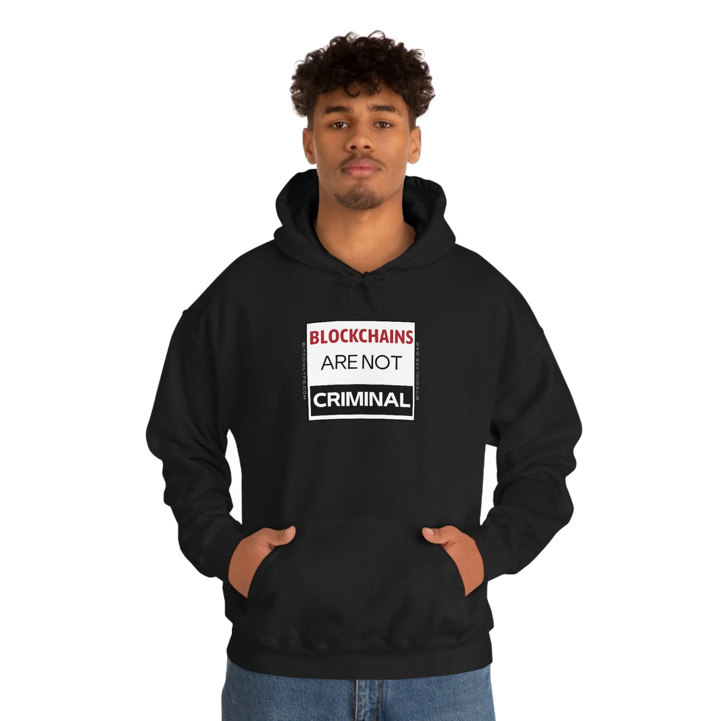 Blockchains are Not Criminal Hooded Sweatshirt