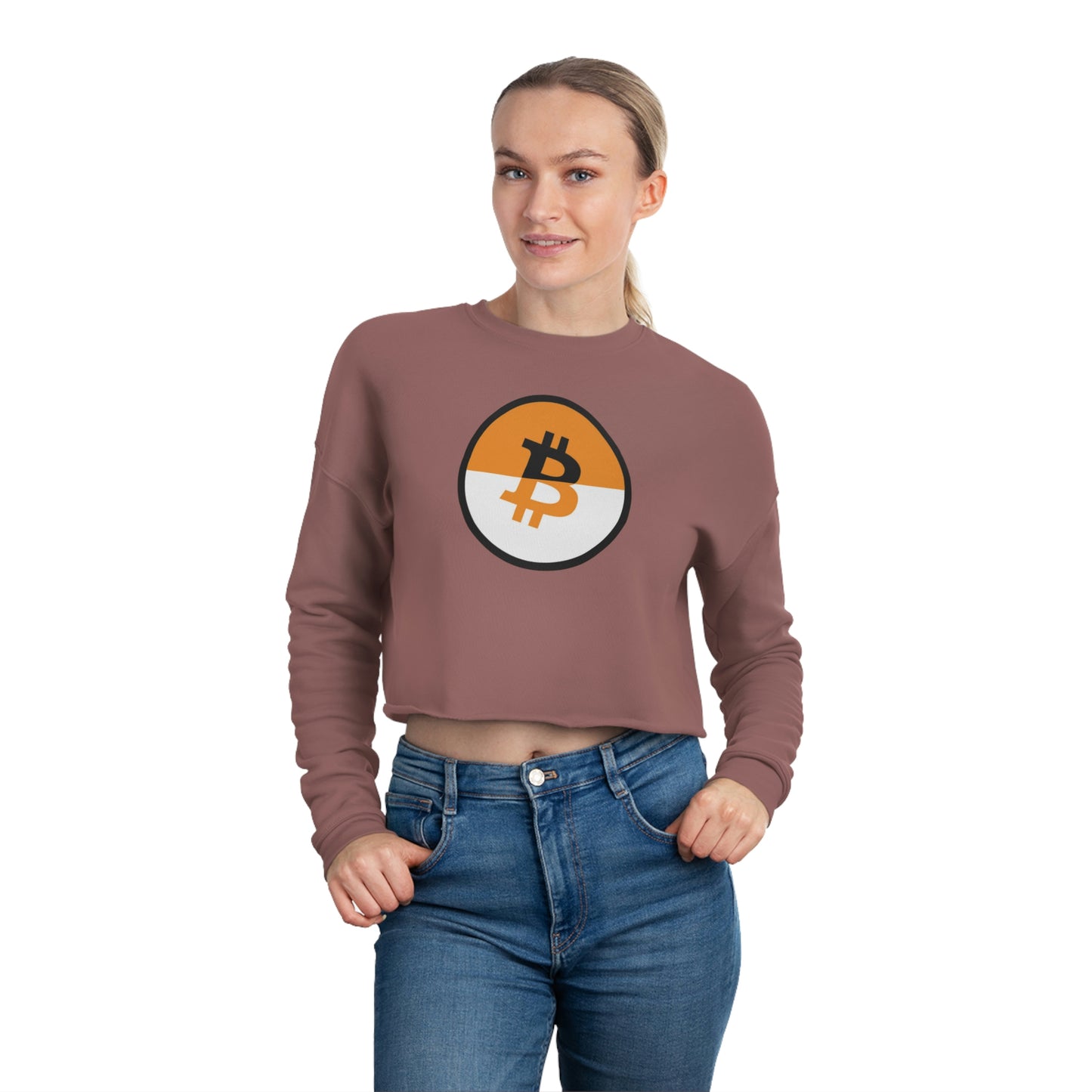 Dual B3 Women's Cropped Sweatshirt