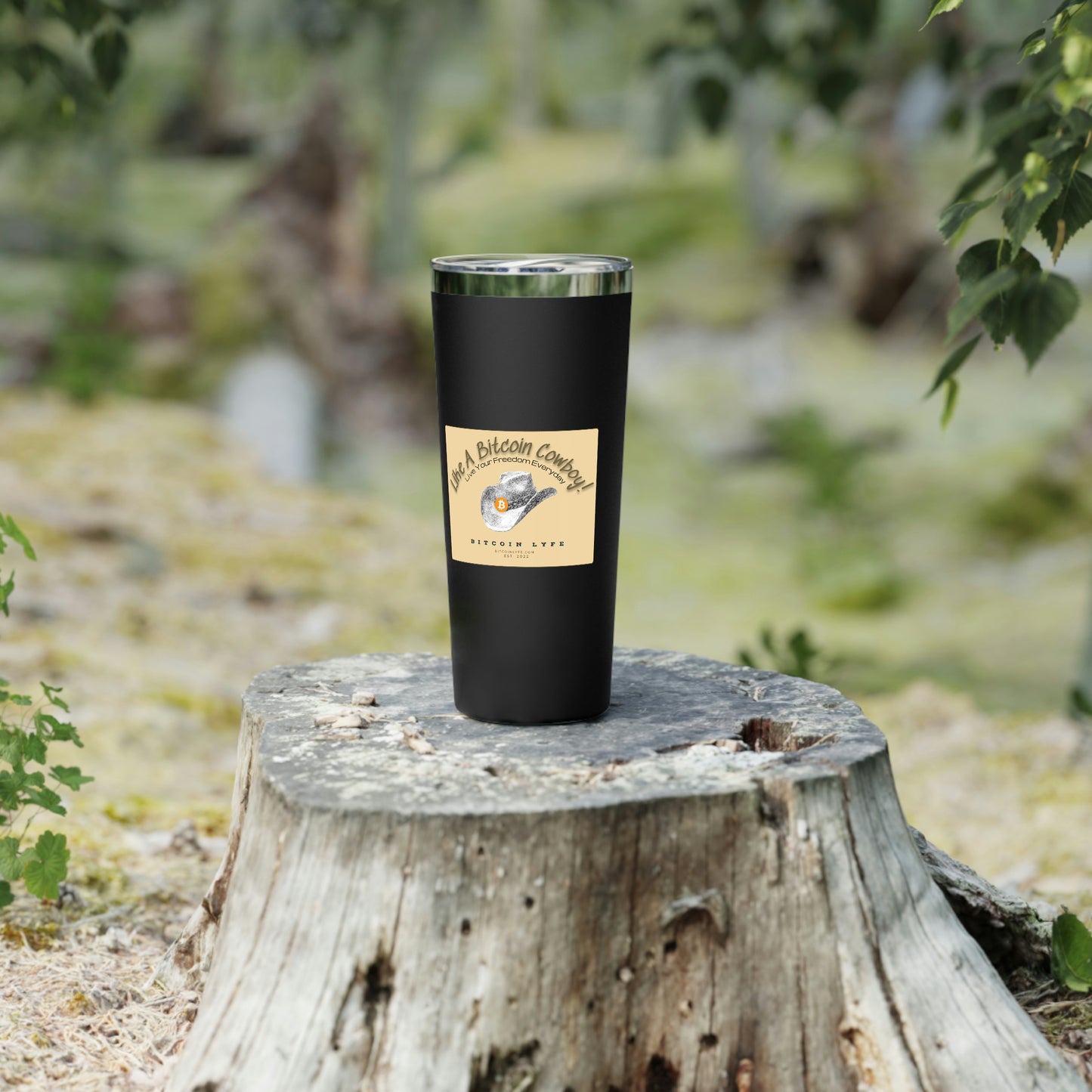 Bitcoin LYFE Cowboy Tumbler, 22oz