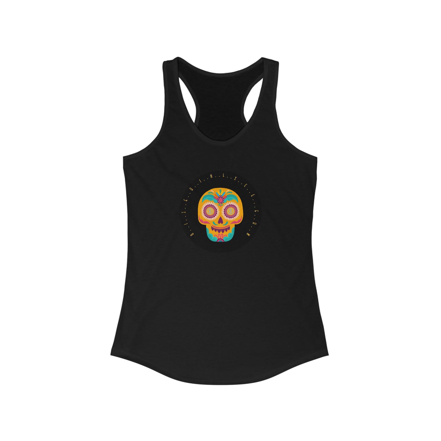 Día de los Muertos BTC Women's Racerback Tank, Diecisiete