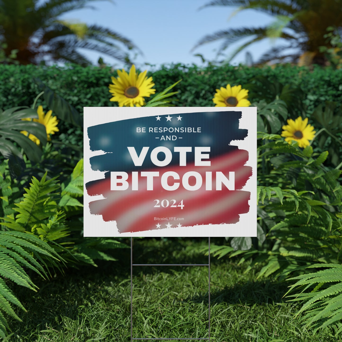 Vote - Responsibility Plastic Yard Sign