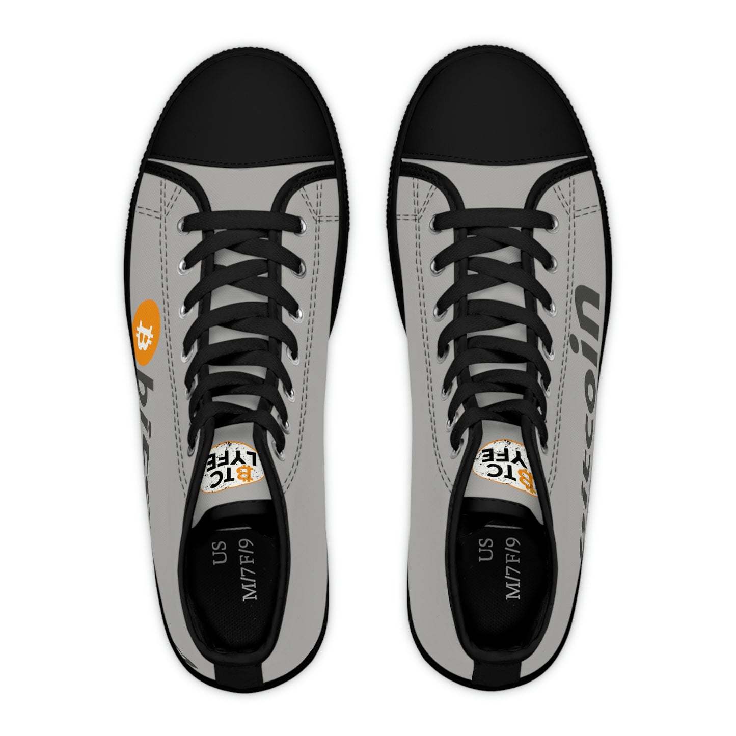 Bitcoin Women's High Top Sneakers, BTC1