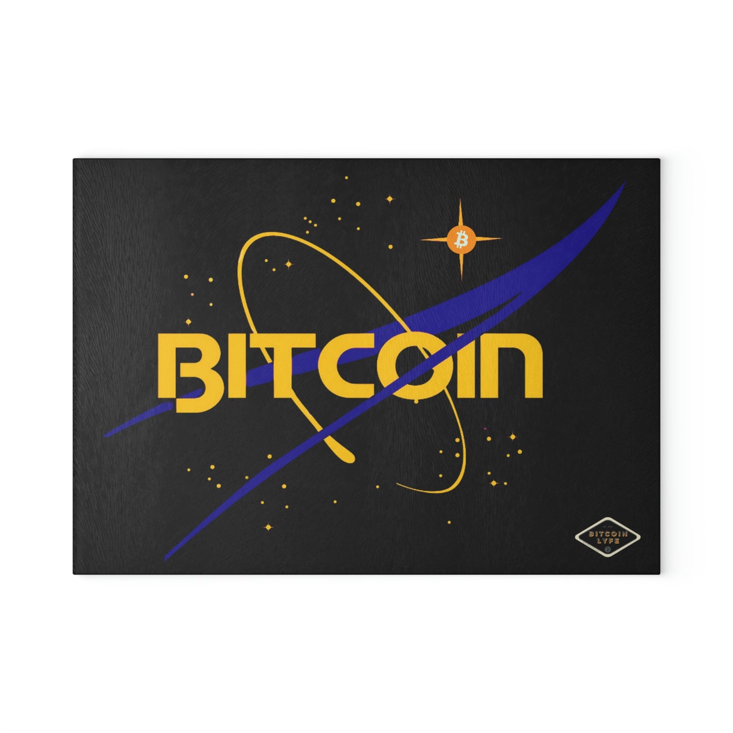 B in Space2 Glass Cutting Board