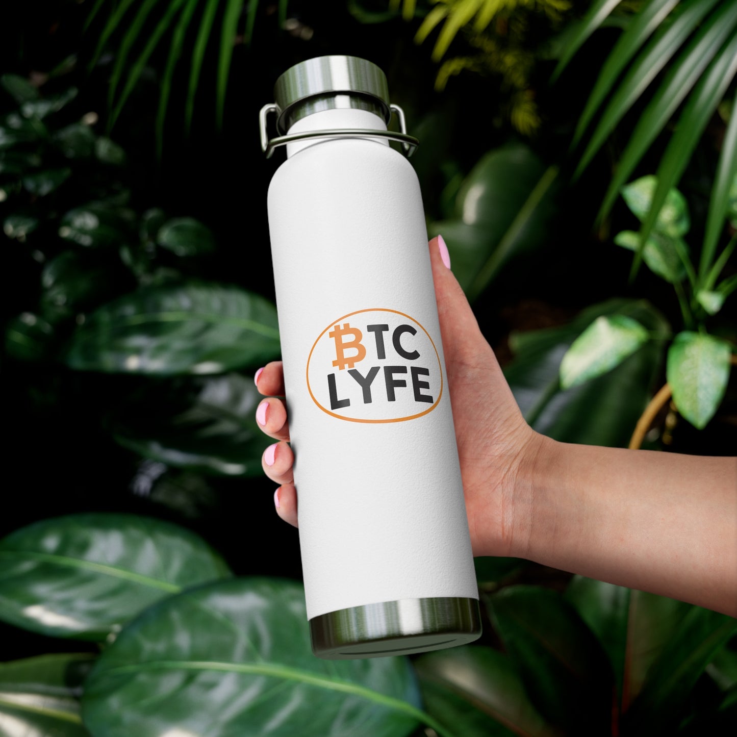 Bitcoin LYFE (Oval) 22oz Vacuum Insulated Bottle