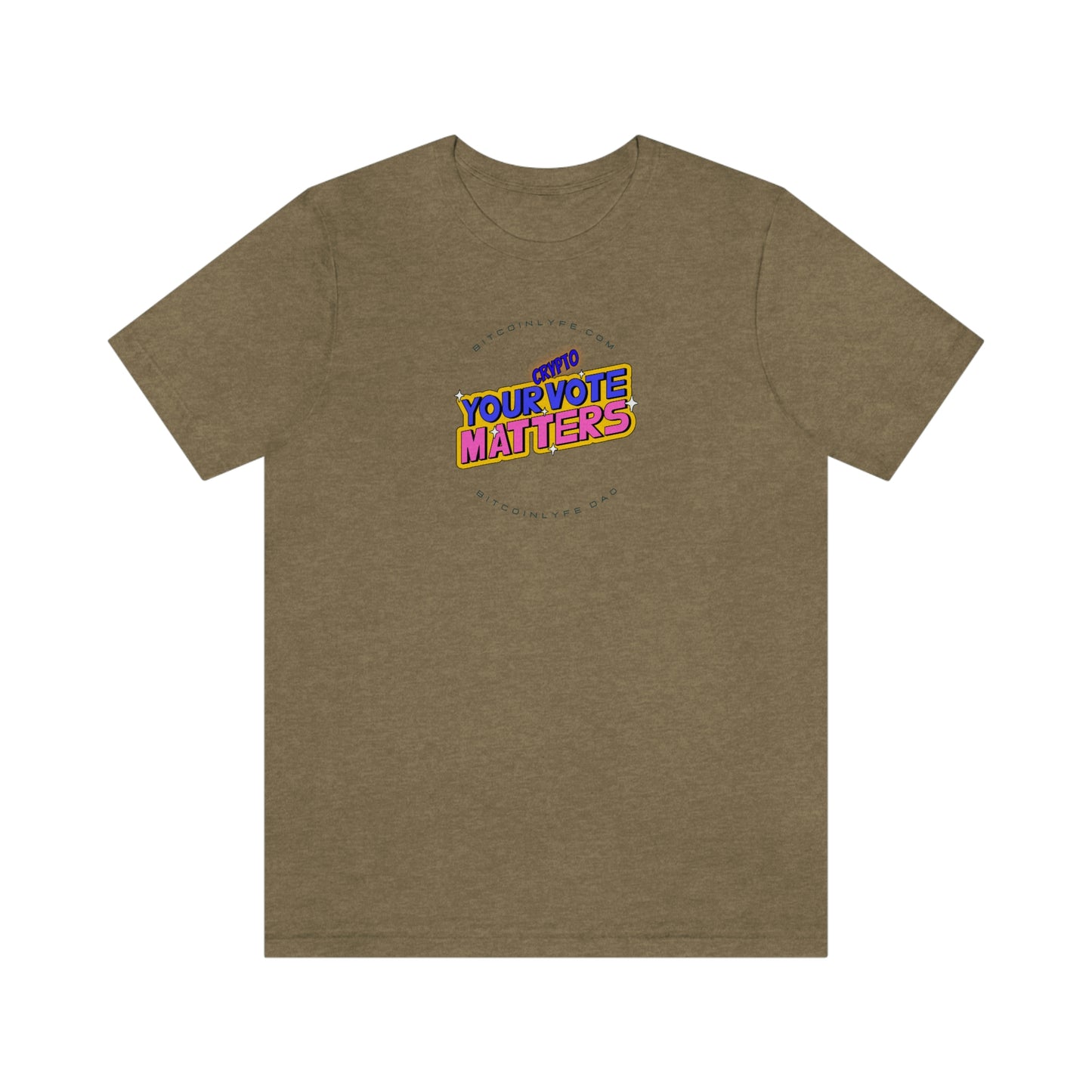 Your Crypto Vote Matters Short Sleeve Tee