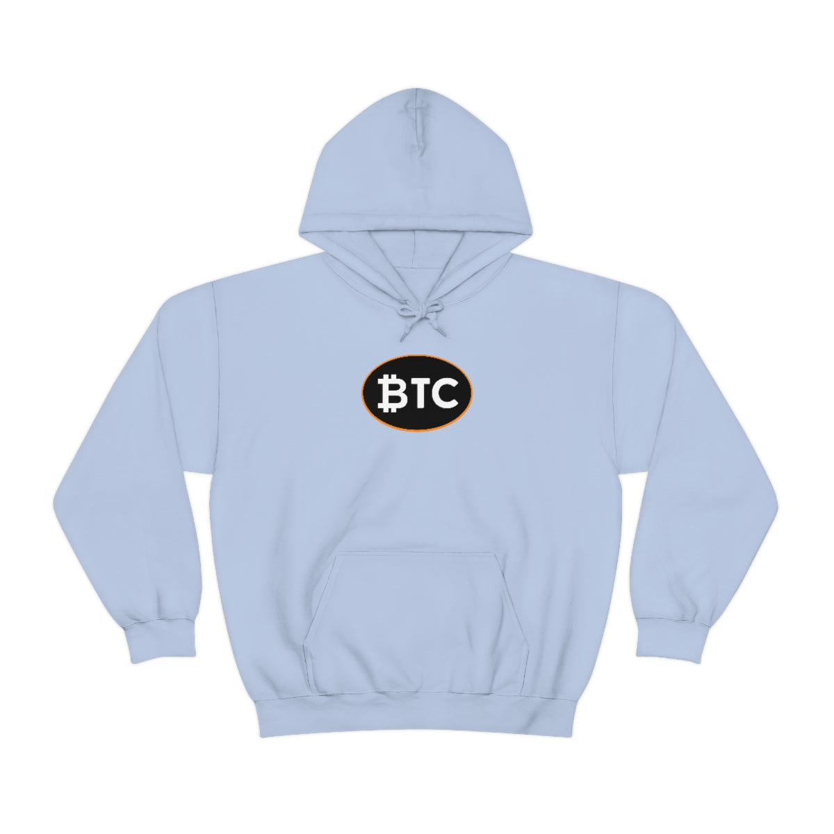 Bitcoin Oval #4 Hoodie, Blackout Version