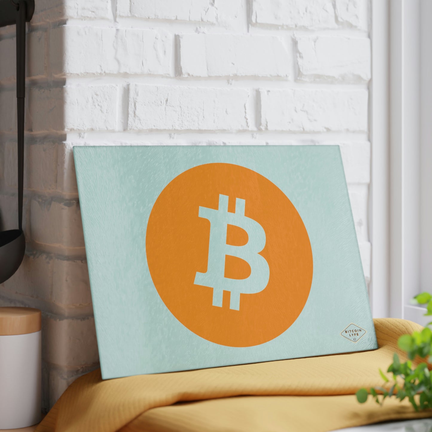 Bitcoin Glass Cutting Board, BTC2