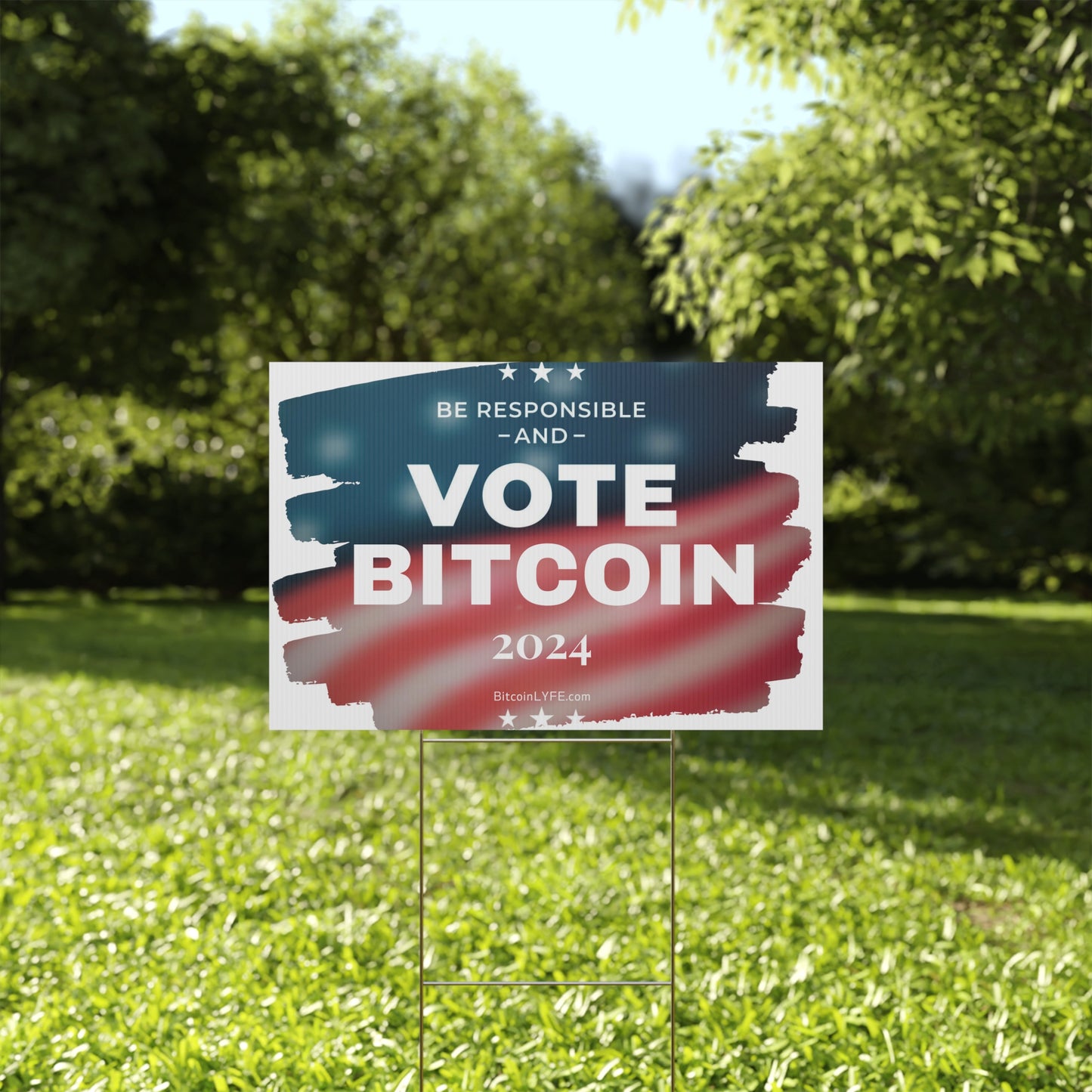 Vote - Responsibility Plastic Yard Sign