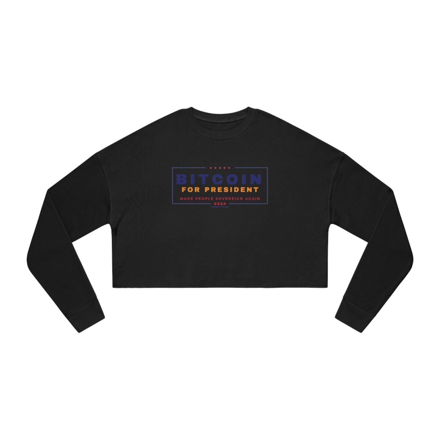 Vote - Bit...Sovereignty Women's Cropped Sweatshirt