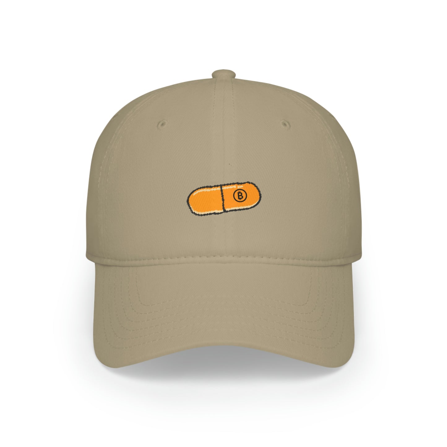 Orange Pill #2 Low Profile Baseball Cap