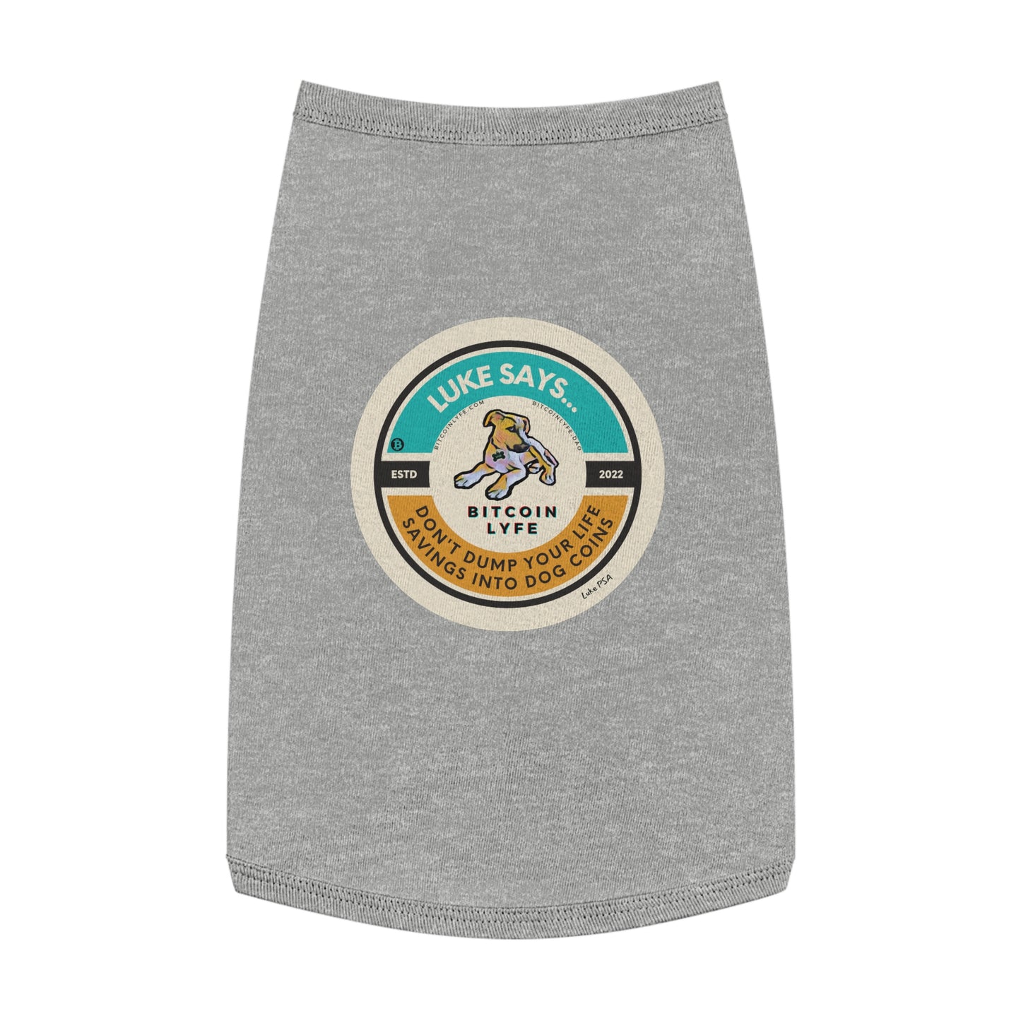 Luke PSA, Dog Coins Pet Tank Top
