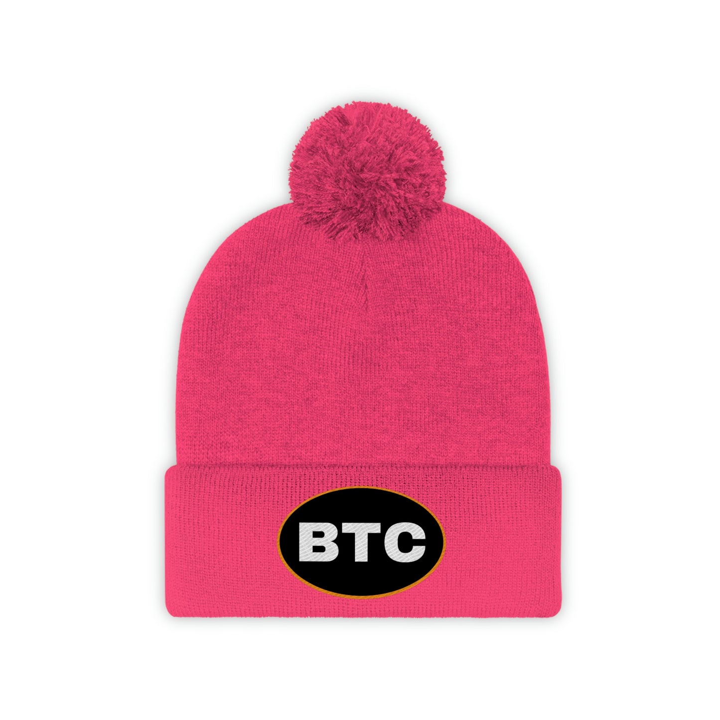 BTC Oval #2 Pom Pom Beanie